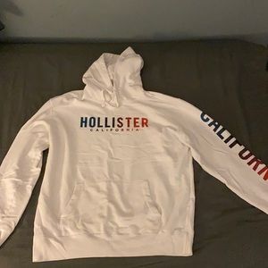 hollister white hoodie